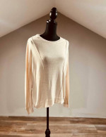 Medium Pink Top W/ Sheer Back
