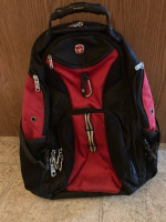 SwissGear 1900 Scansmart TSA 17-Inch Laptop Backpack, Black/Red