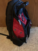 SwissGear 1900 Scansmart TSA 17-Inch Laptop Backpack, Black/Red
