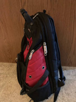 SwissGear 1900 Scansmart TSA 17-Inch Laptop Backpack, Black/Red