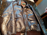 Vintage Quality Oakton Fine Leather Bomber Jacket