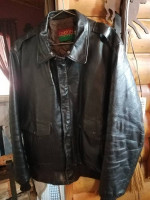 Vintage Quality Oakton Fine Leather Bomber Jacket