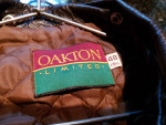 Vintage Quality Oakton Fine Leather Bomber Jacket