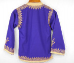 Moroccan Handmade Embroidered Gold On Purple Jacket
