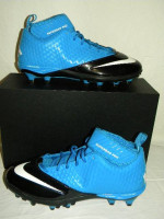NIKE Lunarlon Superbad Pro Cleats Blue/Blk/White 12.5 US NEW