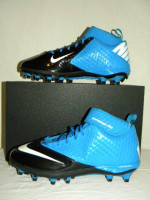 NIKE Lunarlon Superbad Pro Cleats Blue/Blk/White 12.5 US NEW