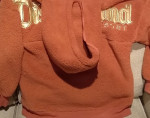DISNEYLAND Resort Spirit Jersey Peach Gold Medium Sherpa Fleece Hoodie