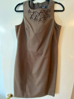 Rafaella -Brown Summer Dinner Dress