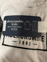 NEW Abercrombie Kids Boy or Girl Fleece Sweatshirt Pjs Set Size 11 12