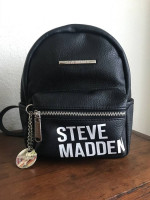 Steve Madden Black Bailey Mini Backpack