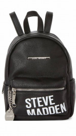 Steve Madden Black Bailey Mini Backpack