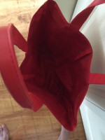 Fully Lined Carry-All Vinyl/Canvas Tote Bag-BRAND NEW