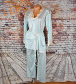 Pinehurst Vintage Pajama Set Size S/M 2 PC Nightwear Nylon Tricot  W B