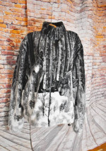 Glacier Gear Plus Size 2XL Wolves Wolf Fleece Jacket Full Zip Scenic