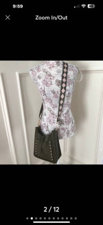 Rebecca Minkoff Pebbled Leather crossbody bag + extra strap