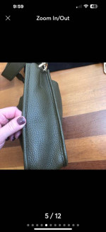 Rebecca Minkoff Pebbled Leather crossbody bag + extra strap
