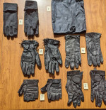 Leather riding gloves womens 5 pair Harley Davidson