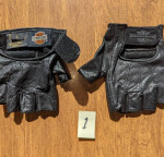 Leather riding gloves womens 5 pair Harley Davidson