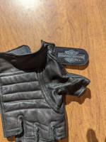 Leather riding gloves womens 5 pair Harley Davidson