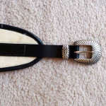 Price Reduced: WOMAN'S WESTERN BELT with SILVER BUCKLE - Size Sm-med
