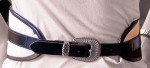 Price Reduced: WOMAN'S WESTERN BELT with SILVER BUCKLE - Size Sm-med