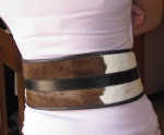 Price Reduced: WOMAN'S WESTERN BELT with SILVER BUCKLE - Size Sm-med