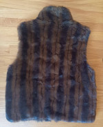Coaco New York  Reversible faux fur sleeveless vest jacket  Size M