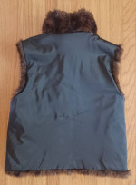 Coaco New York  Reversible faux fur sleeveless vest jacket  Size M