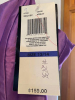 PROM GOWN DRESS - FREE - NEW with tags, Size 13/14, Purples