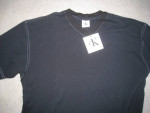 New w Tags: Calvin Klein Short Sleeve Black Shirt 100% Cotton, Size Md