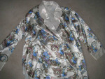 New 2-Pc Pajamas Set, Satiny Material w Warm Fleece Interior, Size Lg!
