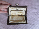 Vintage Marcasite Suede Handbag