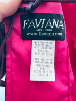 Black Chiffon over Fuchsia Spaghatti Str. Prom/Formal Gown - Sz - 0