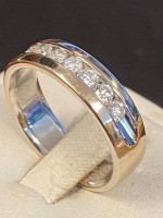 White gold diamond band