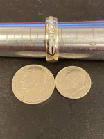 White gold diamond band