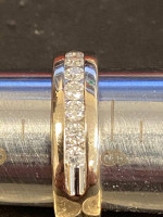 White gold diamond band