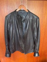awesome minimal Belstaff men’s leather cafe Motorcycle Jacket