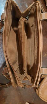 Lot of 2 Tan Brown Purses Clutch & Checkbook Cover Liz Claiaborne