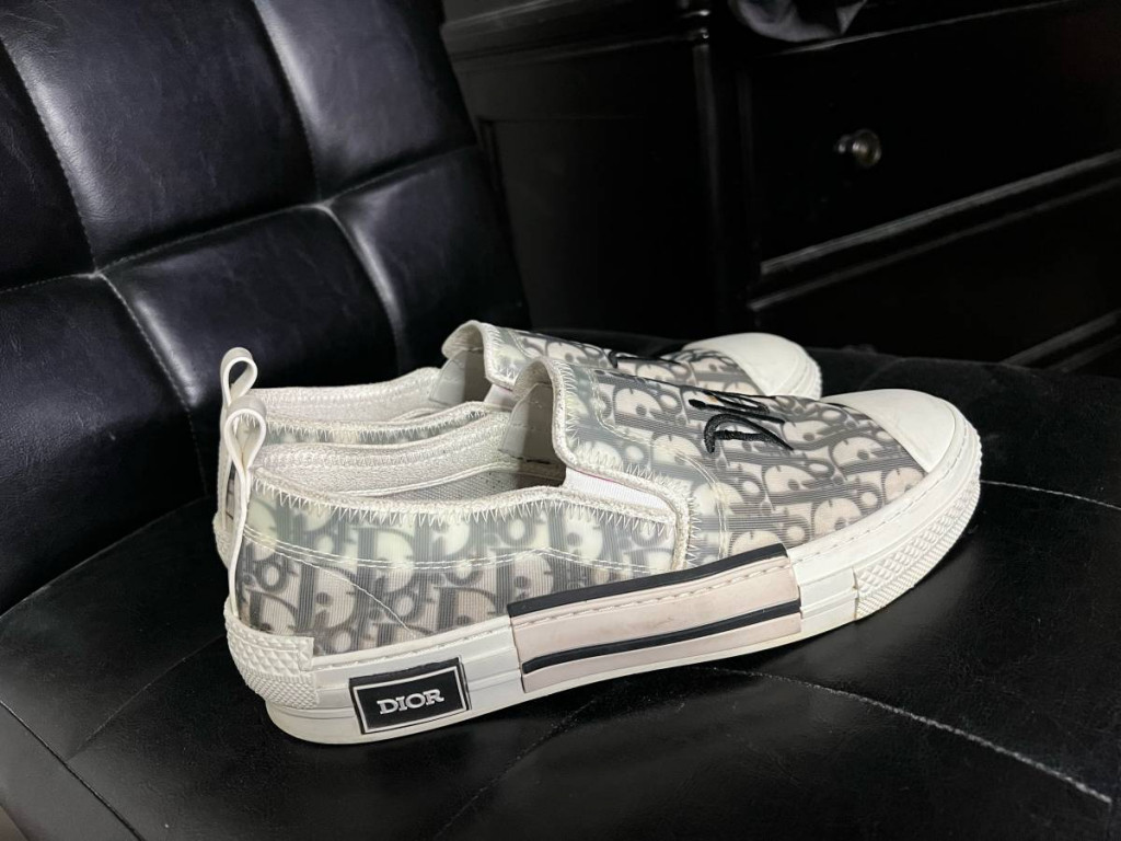 Dior Sneaker (no laces) white and grey 9