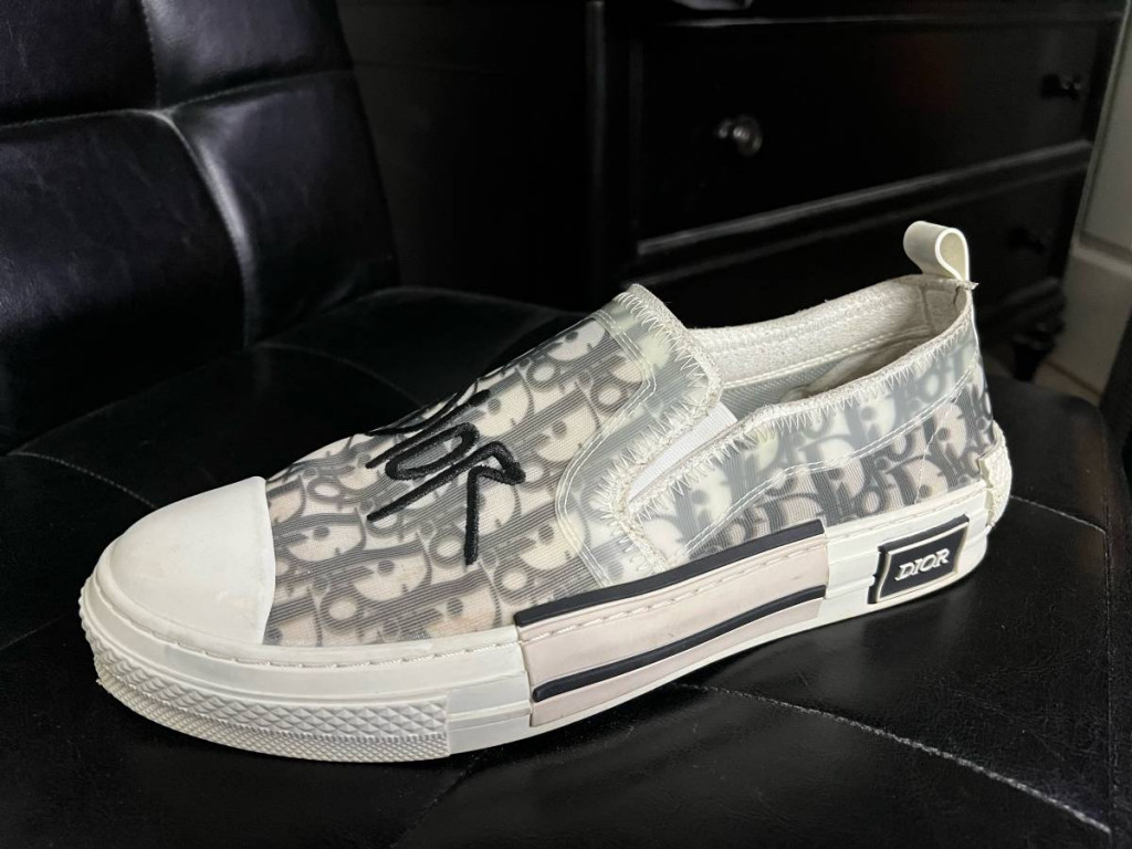 Dior Sneaker (no laces) white and grey 9