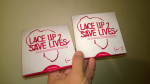 Nike Shoe Laces - Lace up Save Lives  NEW in original box!