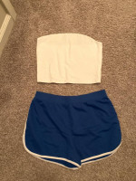 Shorts and tube top