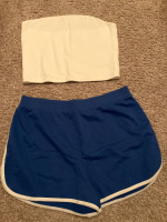 Shorts and tube top