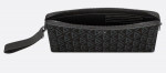 Dior Mens Pouch Black CD Diamond Canvas