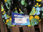 NWT Womens 9 Wedge Sandal Flip Flops Neon Flowers Limes