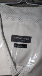 Van Heusen oRIGINALS Button Down Dress CASUAL Shirt Long Sleeve 17-17
