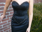 Joli 2 Piece Black Prom, LPA, Homecoming Dress Gown with Long Skirt