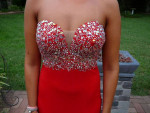 Red Prom, Homecoming Long Dress Gown Envious Couture Prom by Karishma