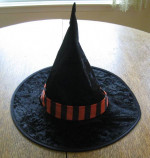 Witch Costume / Accessories, Hat, Black Fingernails, Makeup, Wands!