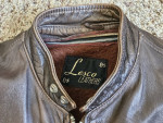Lesco Café Racer Leather Motorcycle Jacket